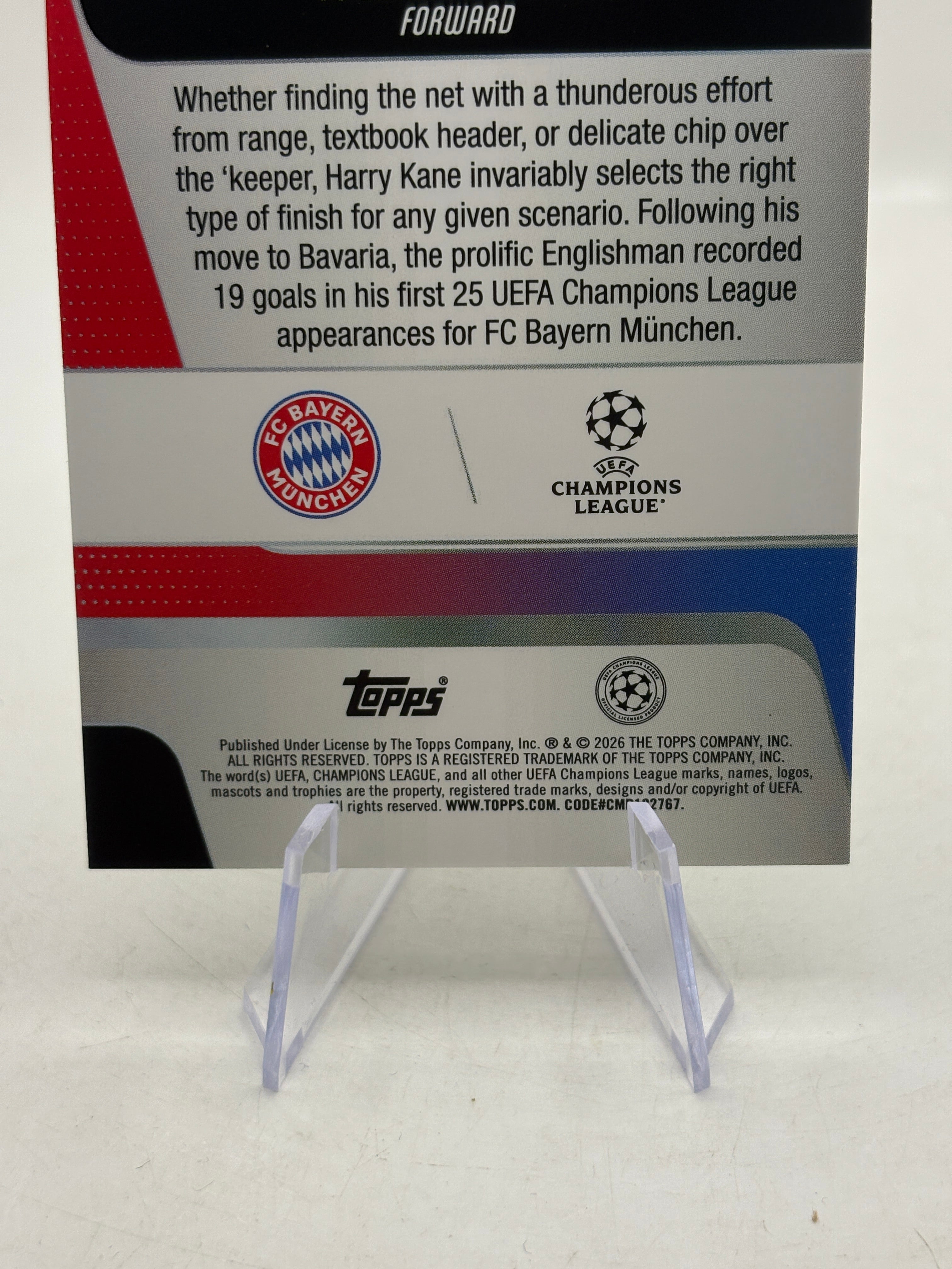 2026 Topps Chrome UEFA Champions League - Harry Kane #182 Green /99 FRENLY BRICKS - Open 7 Days